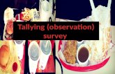 Tallying (observation) survey - McD and Jolibee