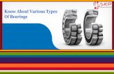 Information about several types of bearings