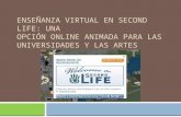 Enseñanza virtual en second life