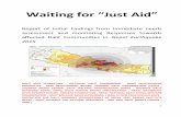 A report on Immediate need assessment in Earthquake affected Nepal-2015