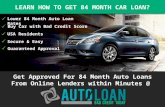 Best 84 Month Auto Loan Lenders for Lowest Interest Rates