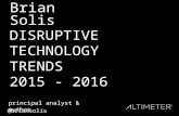 25 Disruptive Technology Trends 2015 - 2016