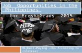 Job Opportunities in the Philippines for Fresh Grads 2015