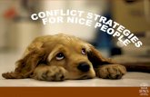 Conflict Strategies for Nice People