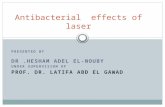 Antibacterial  effects of laser