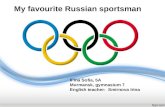 Famous  russian sportsman il'ina sofia 5 a murmansk gymnasium 7