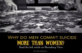 Why Do Men Commit Suicide More Than Women?