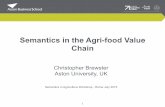 Semantics in the Agri-food Value Chain