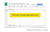 TDD with Google Spreadsheets #enterjs 2015