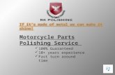 Motorcycle parts polishing service