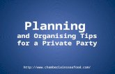 Planning and organising tips