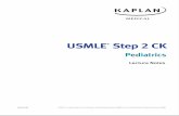 Kaplan usmle step 2 ck pediatrics lecture notes,(2014)
