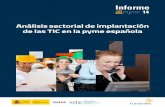 Análisis sectorial de implantación de las TIC en la pyme española 2015