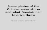 October Snow Storm Photos