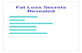 Fat Loss Secrets Revealed