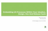 Workshop: Embedding UX Into Your Processes