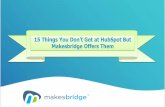 Makesbridge Vs HubSpot: 15 Things You Don't Get At HubSpot But Makesbridge Offers Them