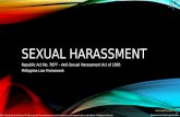Sexual Harassment (RA 7877)