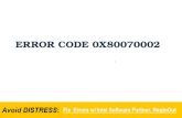 Error code 0 x80070002