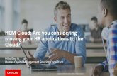 Moving your hr applications to the oracle cloud