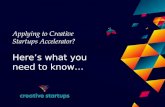 Applying to Creative Startups? Here's What You Need to Know!