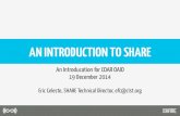 COAR: AN INTRODUCTION TO SHARE