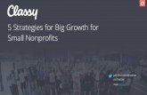 5 Big Growth Strategies for Small Nonprofits