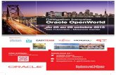 Oracle OpenWorld 2015 : Rejoignez la délégation française du 25 au 29 oct. 2015