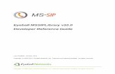 Eyeball MS-SIP Library V10.0 Developer Reference Guide