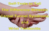 Self-Tests to Tell the Difference Between Carpal Tunnel Syndrome & Wrist Tendonitis