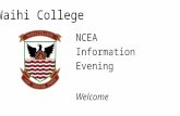 Ncea information evening