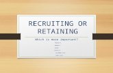 Recruiting or retaining ppt