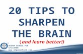 20 tips to sharpen the brain