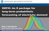 MEFM: An R package for long-term probabilistic forecasting of electricity demand