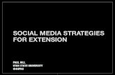 Social Media Strategies for Extension