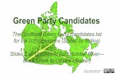 Green party candidates slides 5 of 10 (ontario 2of3 humber river—black creek to ottawa—vanier)