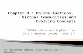 Online Auctions, Virtual Communities and Evolving Concepts