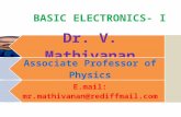 Basic Electronics 1 by Dr. Mathivanan Velumani
