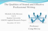 Effective Writing Michelle Lilly-Bowens PPT