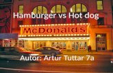 Hamburger vs hot dog