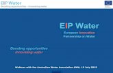 Briefing Australian Water Association on EIP Water