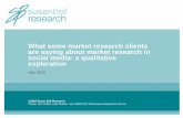 A qualitative review of market research in social media susan bell research final