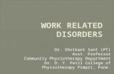 Work related msk disorders