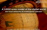 A 1:1000 scale model of the digital world