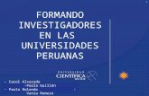 FORMANDO INVESTIGADORES EN EL PERU