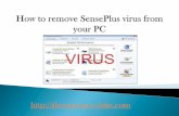 Remove SensePlus virus – get rid of SensePlus virus completely from your windows System