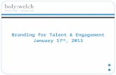 Power point branding for talent  engagement