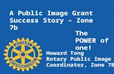 Public image grants success story tong