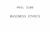 Business ethics  outcome 1
