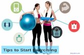 Tips to Start Exercising